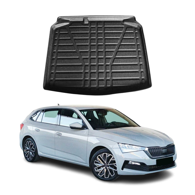 Vasca baule per Skoda Scala 2019-2025 in gomma TPE nera