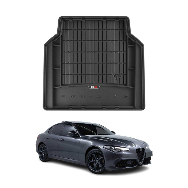 Vasca baule in gomma OMAC per Alfa Romeo Giulia 2015-2025 Vasca baule in TPE
