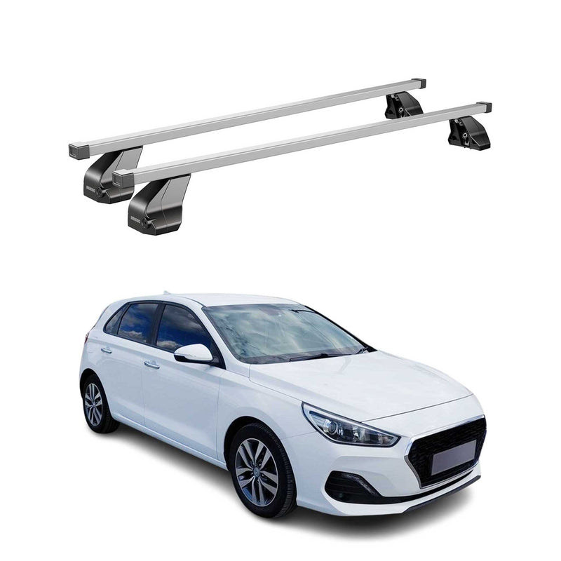 Portapacchi in acciaio Menabo per Hyundai i30 2016-2020 5 porte grigio