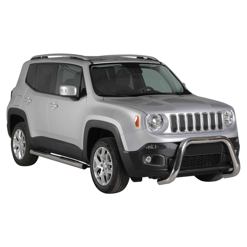Protezione anteriore per Jeep Renegade 2014-2017 ø76mm acciaio argento