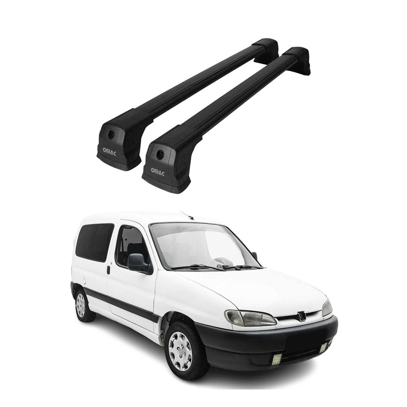 Base portapacchi per Citroen Berlingo 1996-2008 Nero Alu 2x
