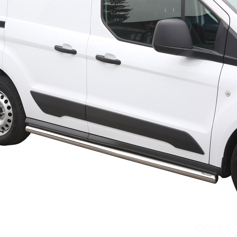 Minigonne laterali in acciaio per Ford Connect 2014-2021 Argento L1 Corto