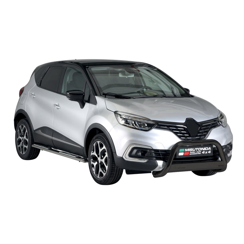Barra di protezione anteriore per Renault Captur 2017-2019 Nero ø63mm Acciaio
