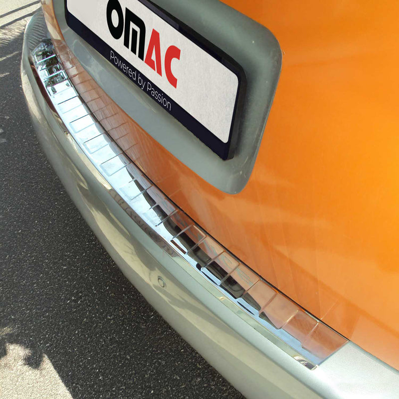 Protezione paraurti per soglia di carico per Skoda Roomster 2006-2015 in acciaio inox argento