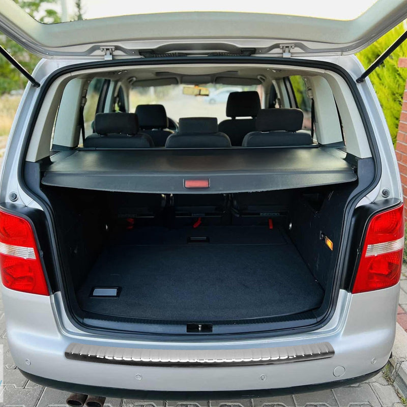 Protezione paraurti per soglia di carico per VW Touran 2003-2010 in acciaio inox argento 1 pezzo