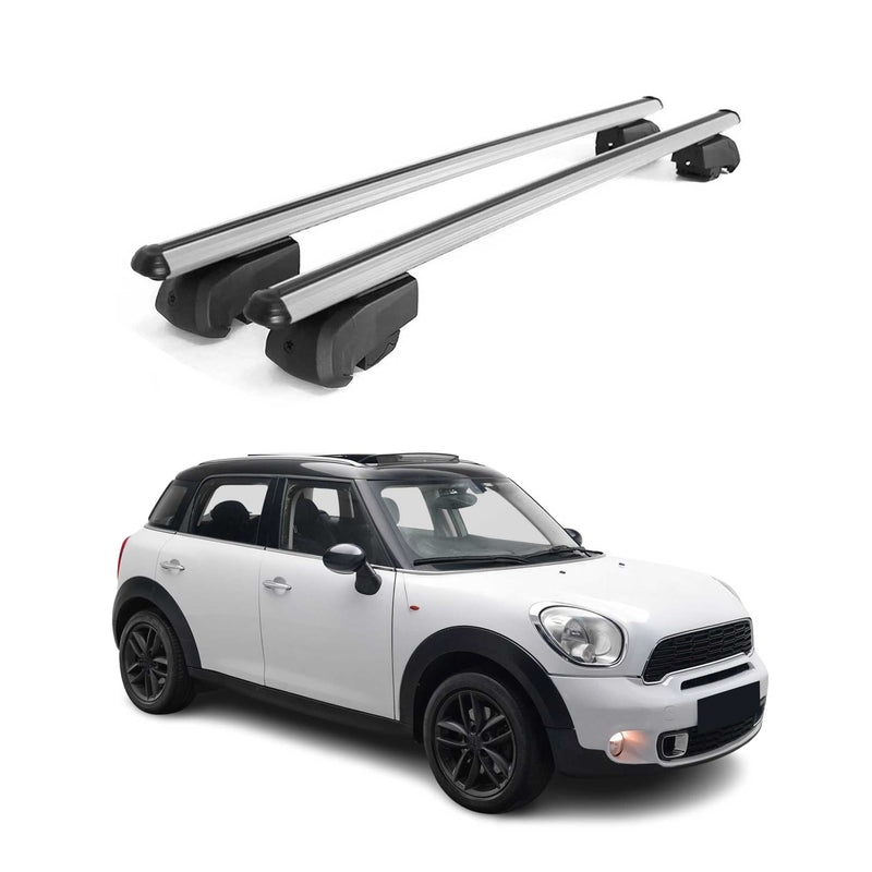Dachträger Grundtäger für Mini Countryman R60 2010-2016 75kg Alu Grau 2 tlg