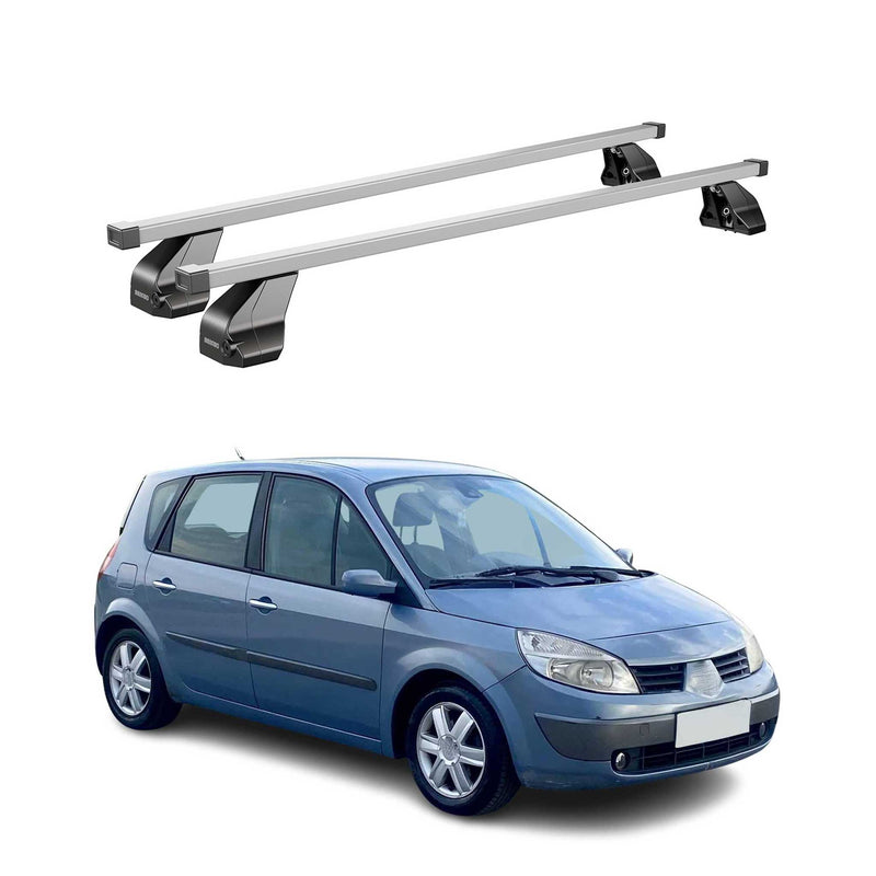 Portapacchi in acciaio Menabo per Renault Scenic 2003-2008 grigio 2x
