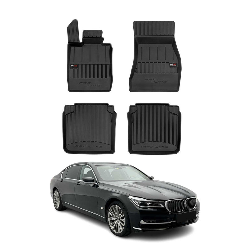 2015-2022 BMW 7er G12 Fußmatten TPE Schwarz 4 tlg