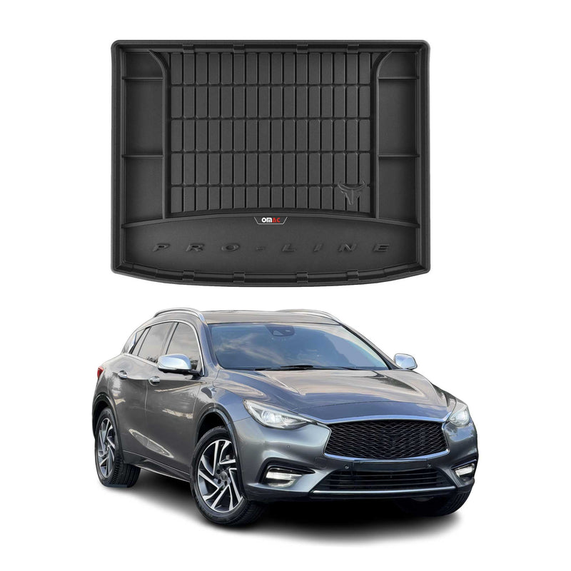 Vassoio portabagagli in gomma OMAC per Infiniti Q30 QX30 2016-2019, nero