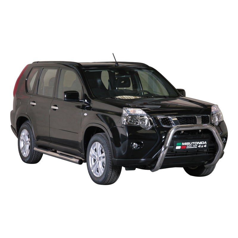 Protezione anteriore per Nissan X-Trail 2011-2014 ø76mm acciaio argento