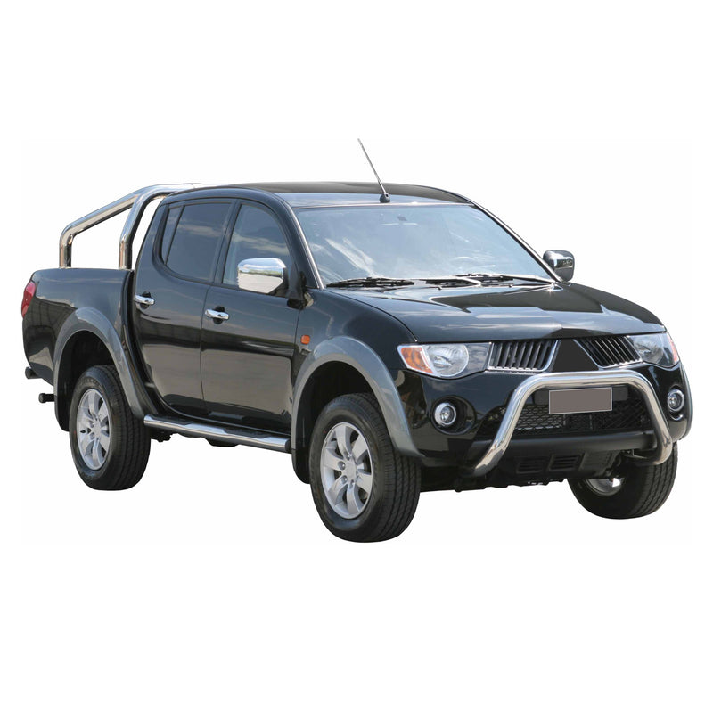 Protezione anteriore per Mitsubishi L200 2006-2009 ø76mm acciaio argento