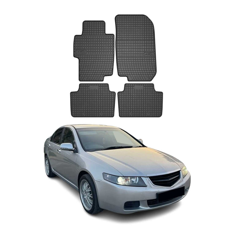 2002-2008 Honda Accord Fußmatten Gummi Schwarz 4 tlg