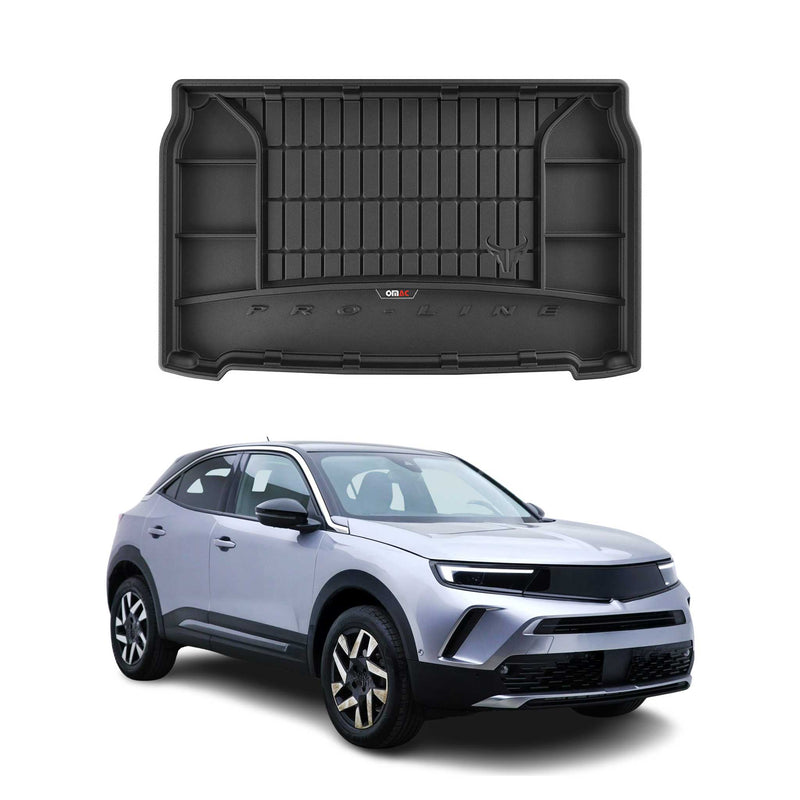 Vasca portabagagli in gomma OMAC per Opel Mokka B 2020-2025, in TPE, nera