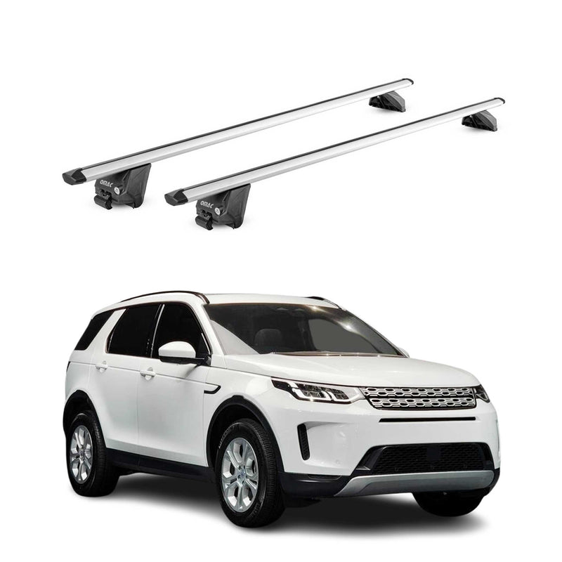 Portapacchi da tetto per Land Rover Discovery Sport 2015-2025 Alu Grey 2x ABE