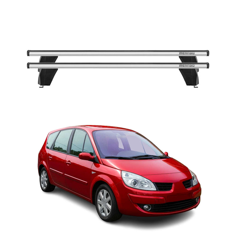 Barre portatutto Menabo per Renault Grand Scenic 2003-2008 ABE grigio alluminio