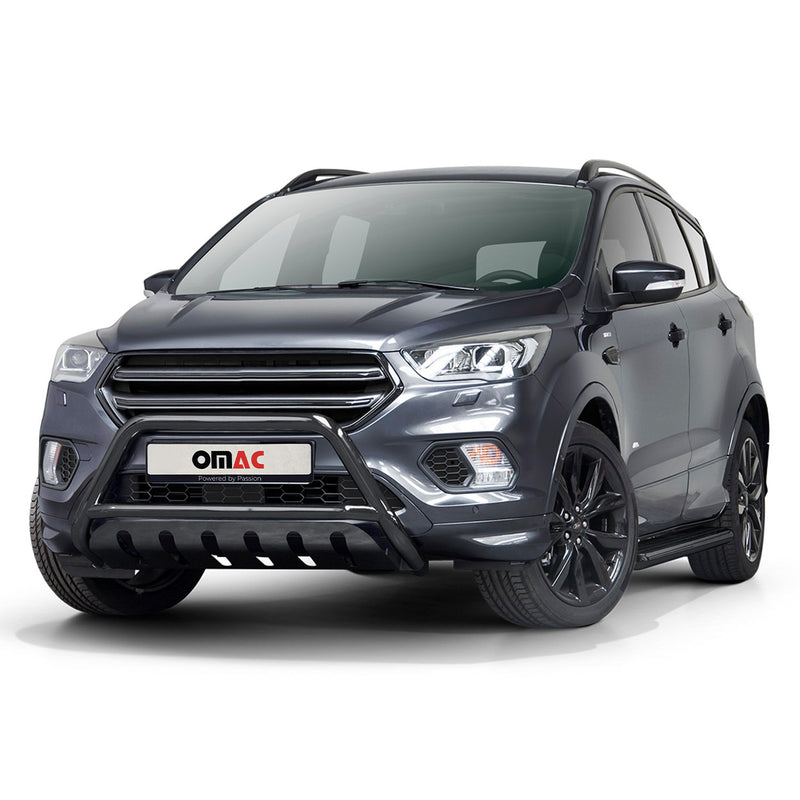 Barra di protezione anteriore per Ford Kuga 2017-2025 con ABE in acciaio nero