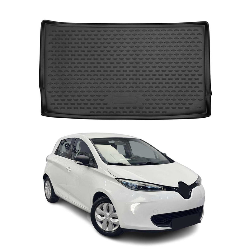 Tappetino per bagagliaio per Renault Zoe 2012-2021 in gomma TPE Nero