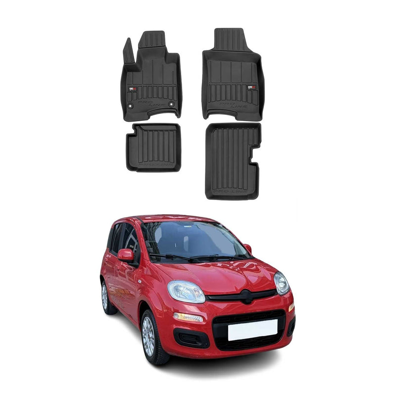 Tappetini Fiat Panda 2020-2025 TPE Nero 4 pezzi