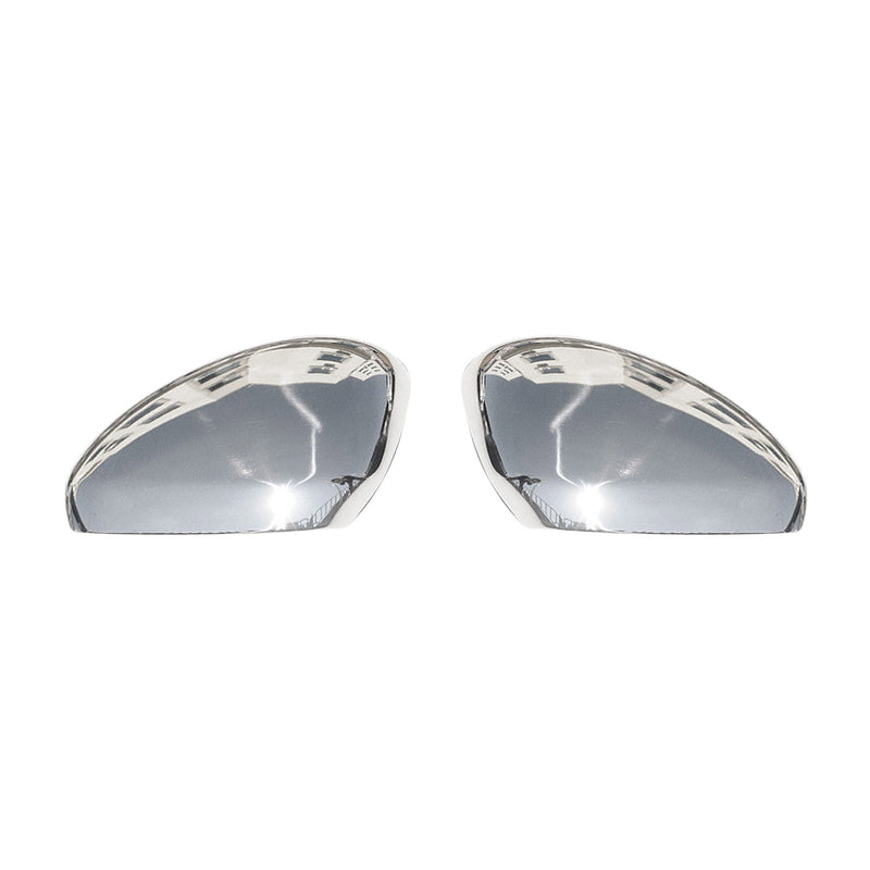 Calotte specchietti retrovisori per Citroen DS4 2011-2015 in acciaio inox argento 2 pezzi