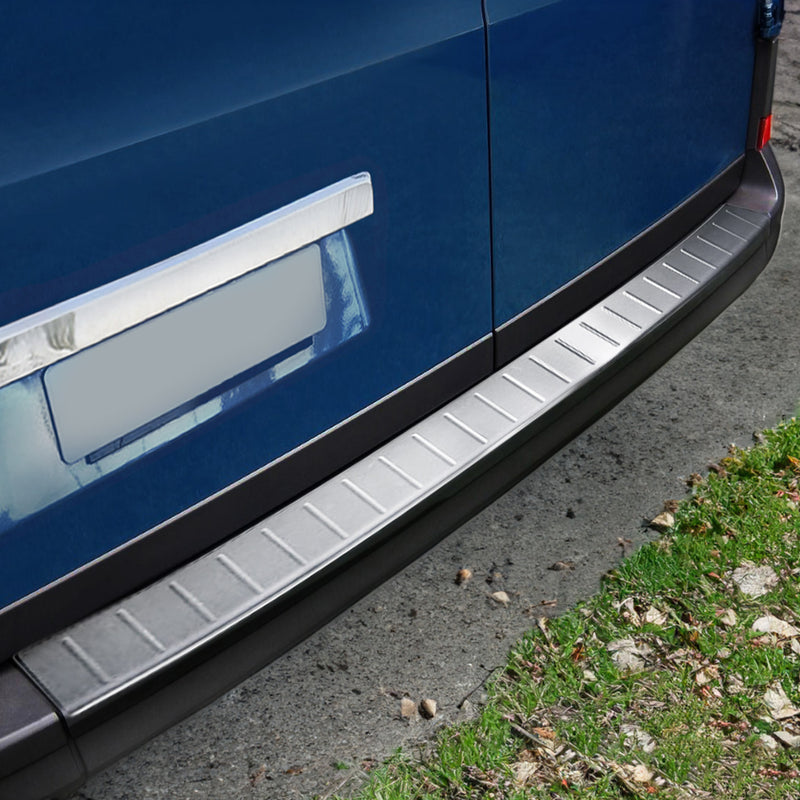 Protezione paraurti per soglia di carico per VW Crafter 2017-2025 in acciaio inox spazzolato