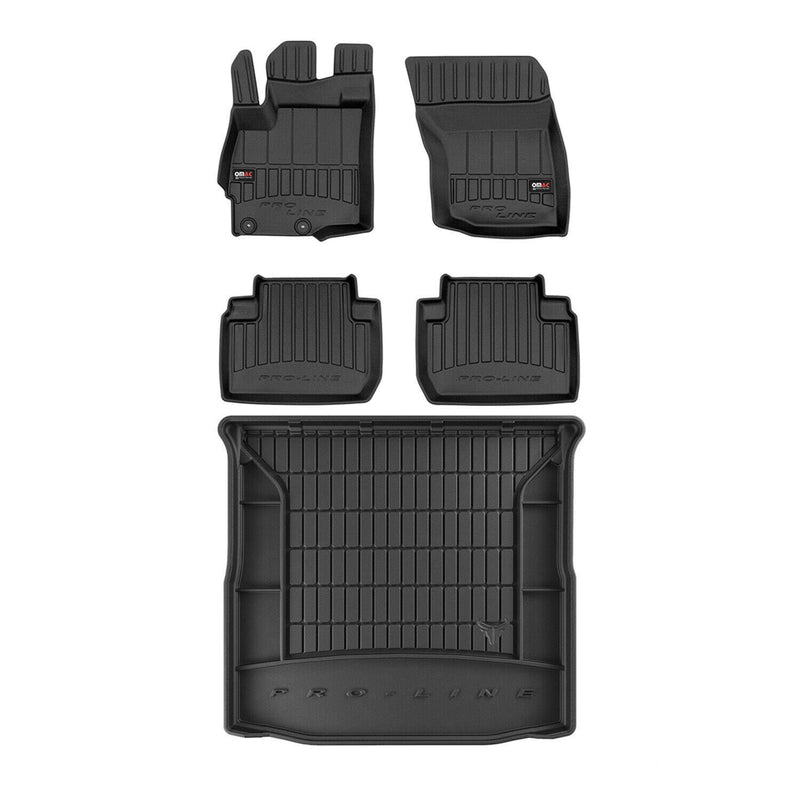Tappetini e vassoio per bagagliaio OMAC per Mitsubishi Outlander 2012-2015 con 3 file