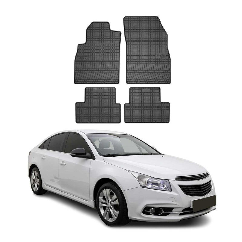 Tappetini in gomma neri per Chevrolet Cruze 2012-2019, 4 pezzi
