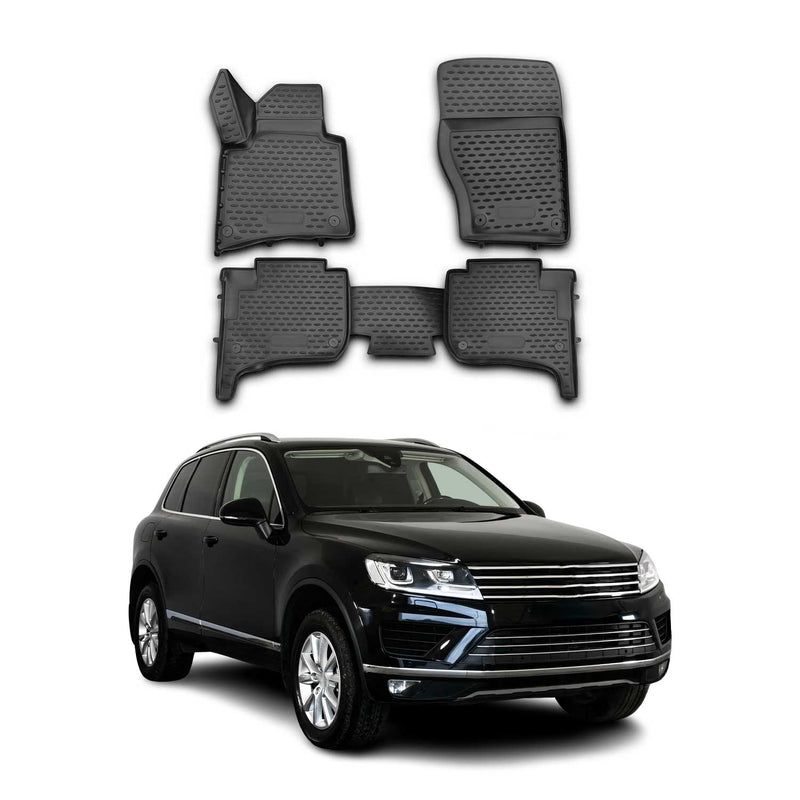 Tappetini VW Touareg 2010-2018 TPE Nero 4 pezzi