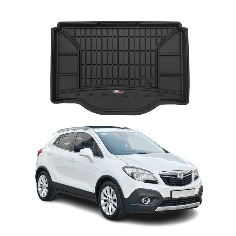 Vasca portabagagli in gomma OMAC per Opel Mokka 2012-2019, vasca portabagagli in TPE, nera