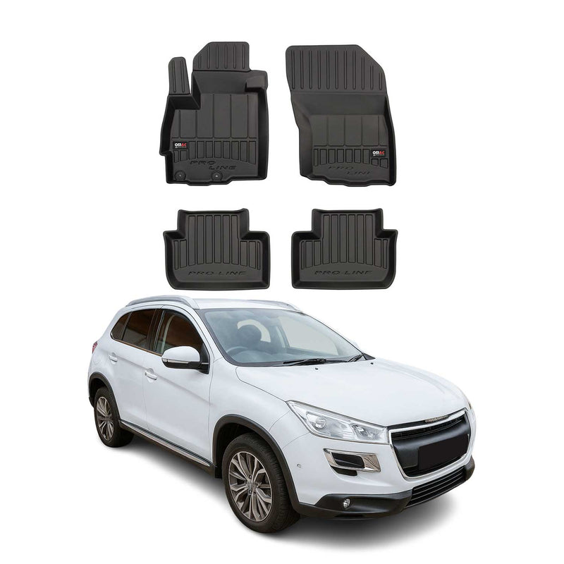 Tappetini Peugeot 4008 2012-2017 TPE Nero 4 pezzi
