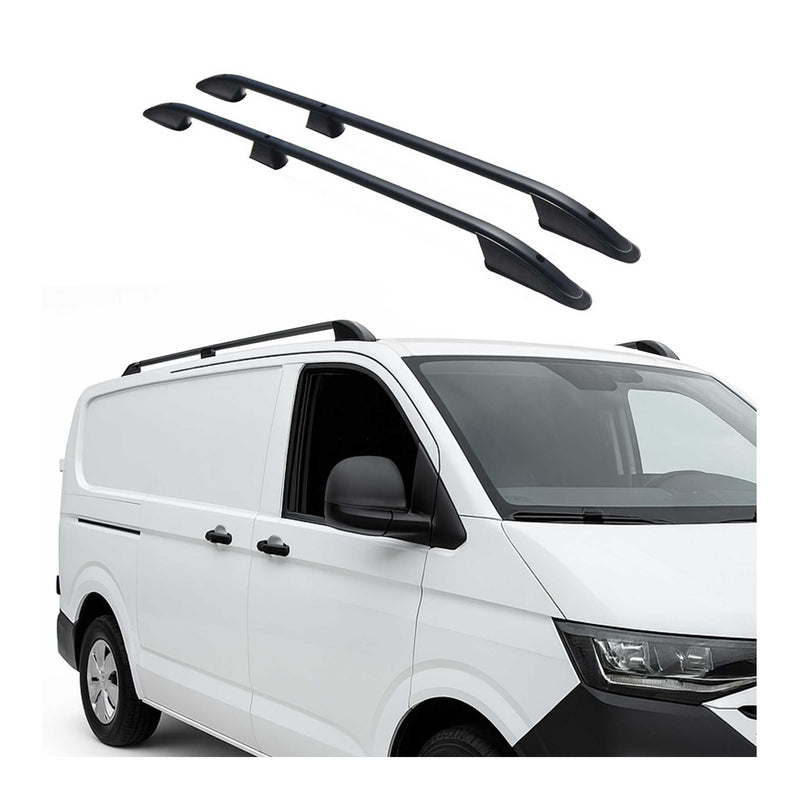 Dachreling Dachgepäckträger für VW Transporter T7 2024-2025 L2 Langer Schwarz 2x
