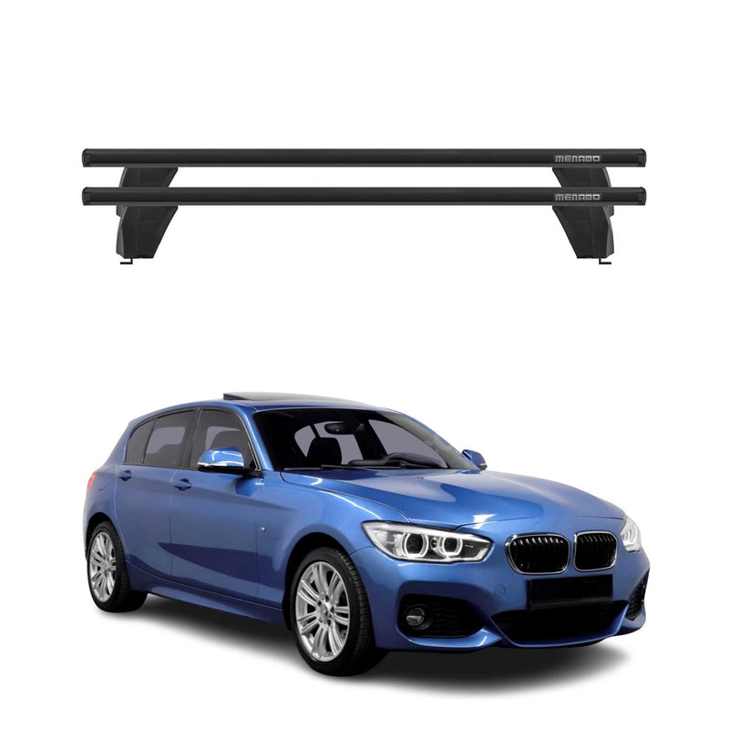 Menabo Dachträger für BMW 1er F20 F21 3tür 5tür 2012-2019 75kg Alu Schwarz 2x