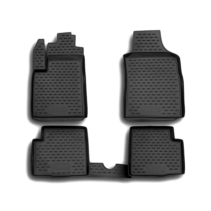 Tappetini Fiat 500 500C 2007-2020 TPE Nero 4 pezzi