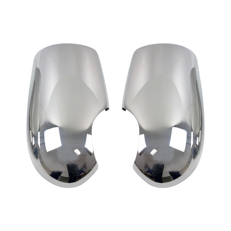Calotte specchietti retrovisori per Ford Transit 2000-2012 ABS cromato argento 2 pezzi