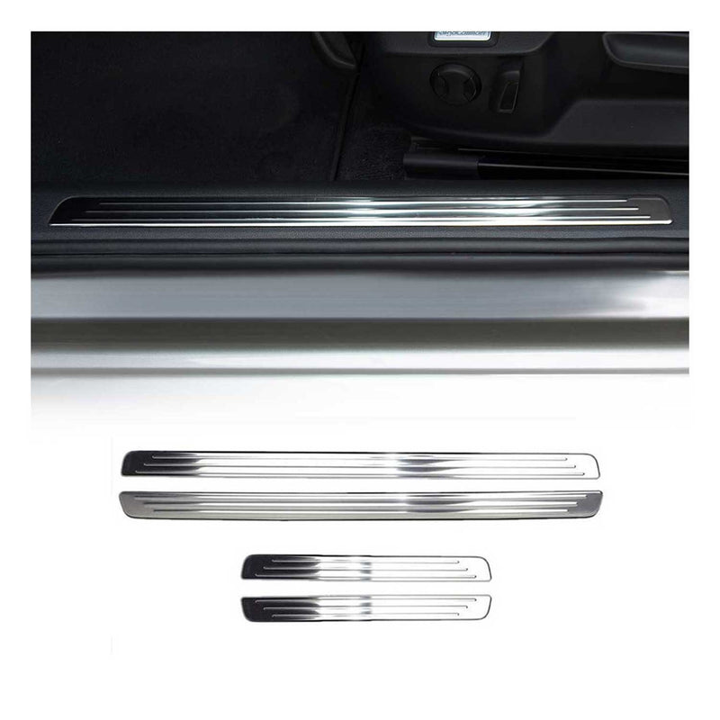 Soglie porte interne per VW Passat B8 2014-2025 in acciaio inox 4 pezzi