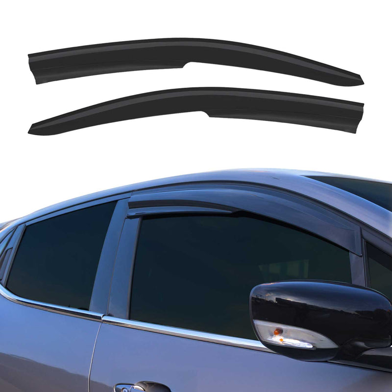 2 deflettori antivento e antipioggia per Opel Vectra C 2002-2008 Acrilico Scuro