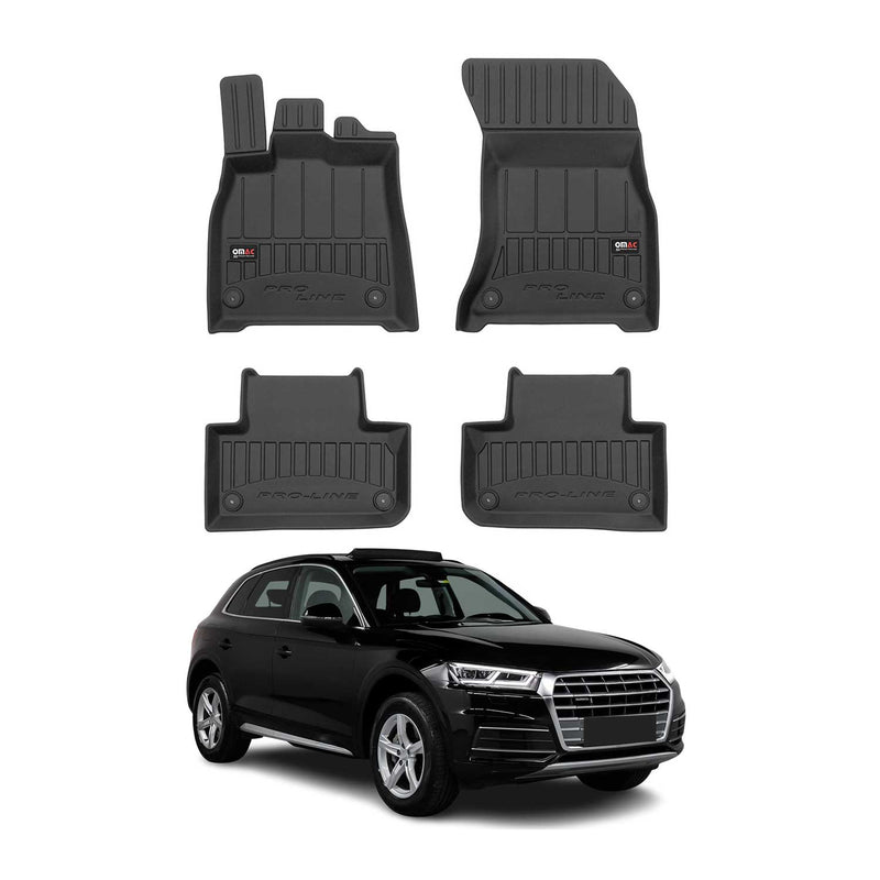 2017-2024 Audi Q5 FY Fußmatten TPE Schwarz 4 tlg