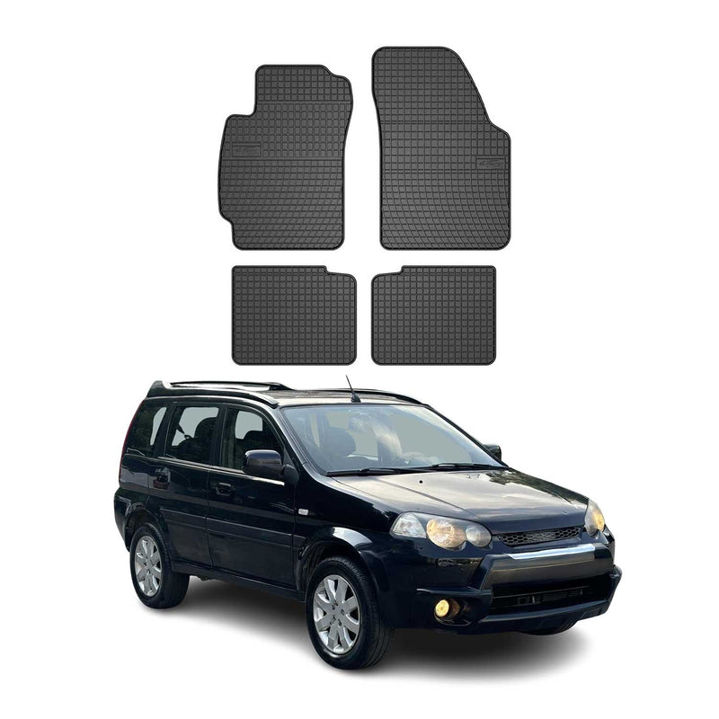 Tappetini in gomma neri per Honda HRV 5D 2000-2006, 4 pezzi.