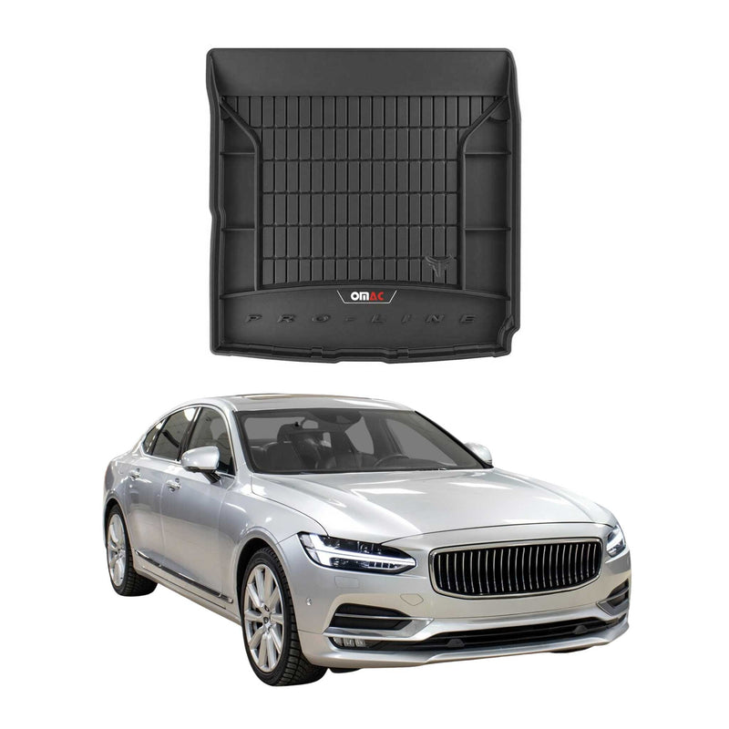 Vasca portabagagli in gomma OMAC per Volvo S90 2016-2025, vasca portabagagli in TPE, nera