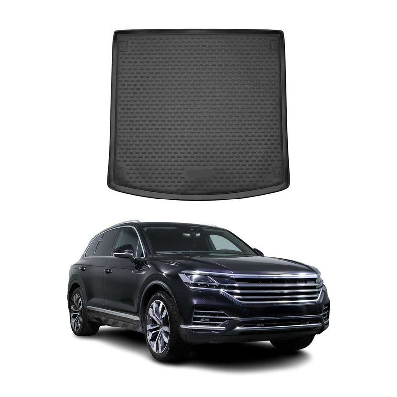 Tappetino per bagagliaio in gomma TPE per VW Touareg 2018-2024, nero