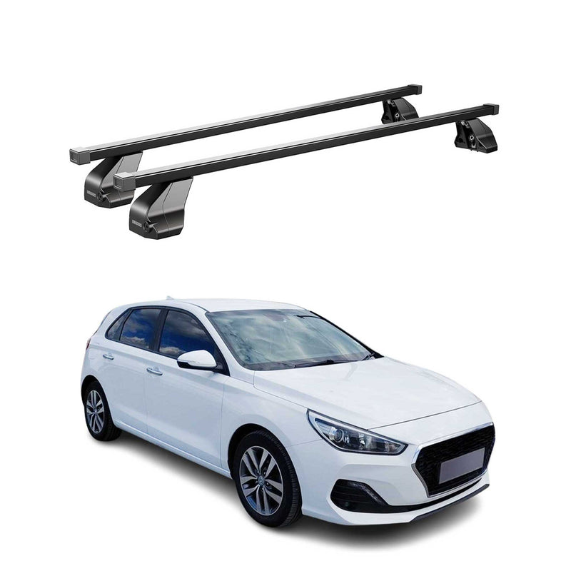 Portapacchi in acciaio Menabo per Hyundai i30 2016-20 3 porte nero
