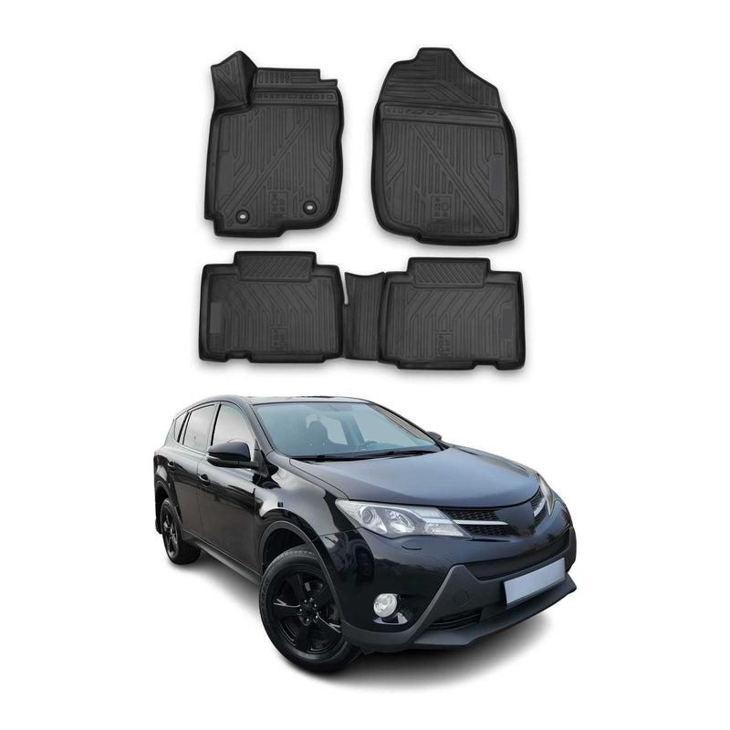 Tappetini Toyota RAV4 2013-2018 in TPE nero, 4 pezzi