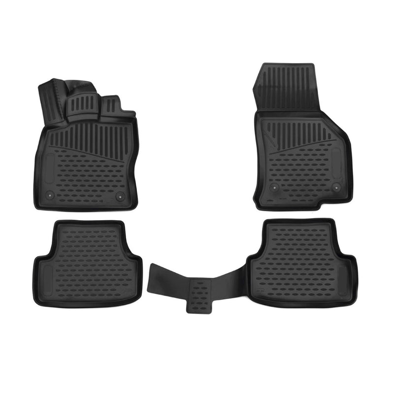 Tappetini in TPE neri per Golf 7 Variant 2013-2020, 4 pezzi