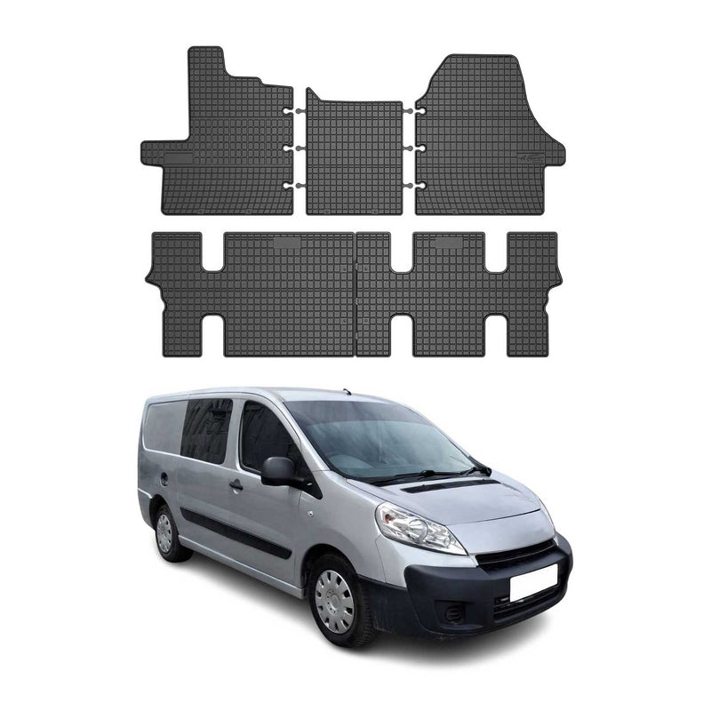 Tappetini in gomma OMAC per Citroen Jumper 2006-2025, tappetini auto in gomma neri, 5 pezzi