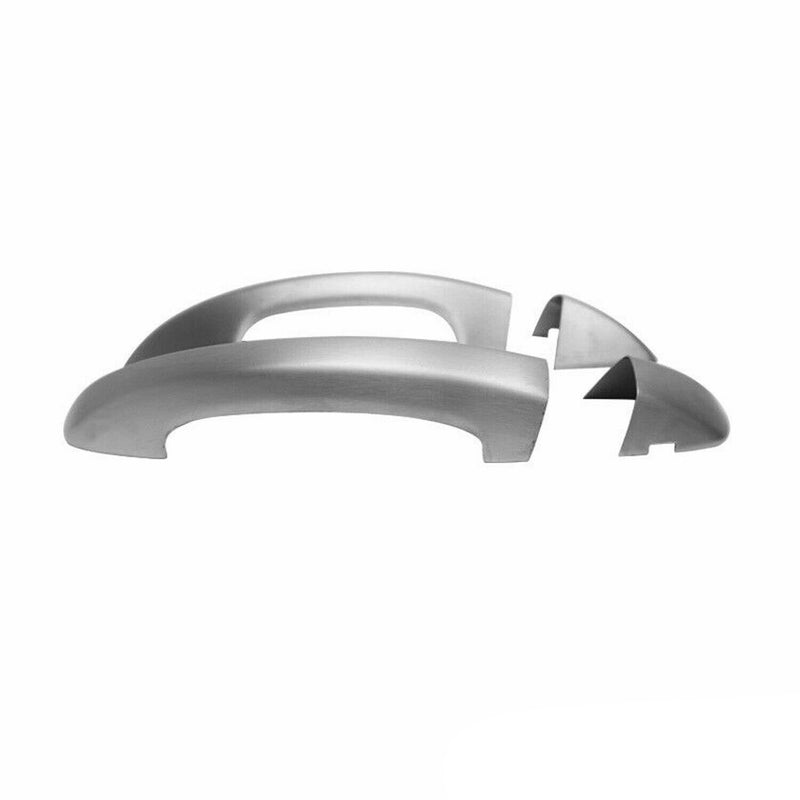 Copertura maniglia porta cromata per VW Golf 2 porte 2008-2013 argento spazzolato 2 pezzi