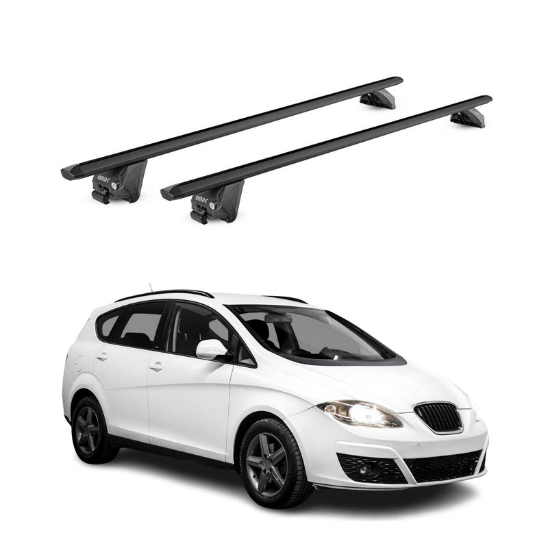 Portapacchi da tetto per Seat Altea Freetrack XL 5P 2007-2015 Alu Nero ABE