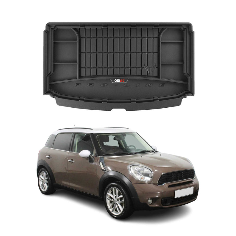 Vasca baule in gomma OMAC per Mini Countryman R60 2010-2016, superiore in TPE, nera