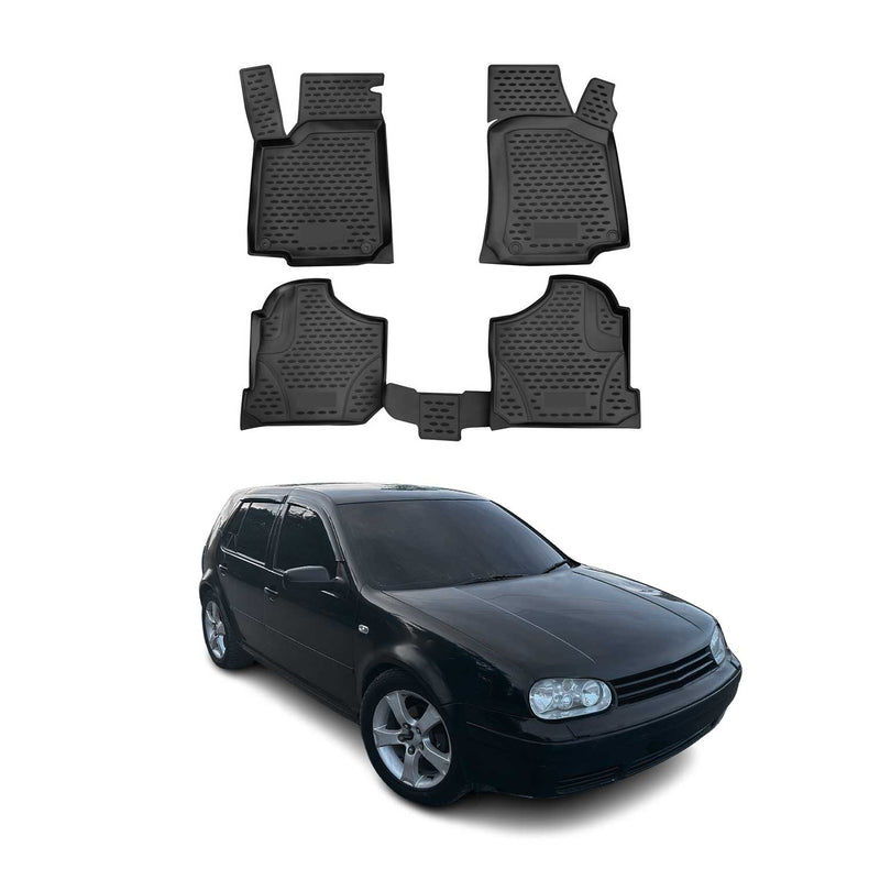 Tappetini VW Golf 1997-2006 TPE Nero 4 pezzi