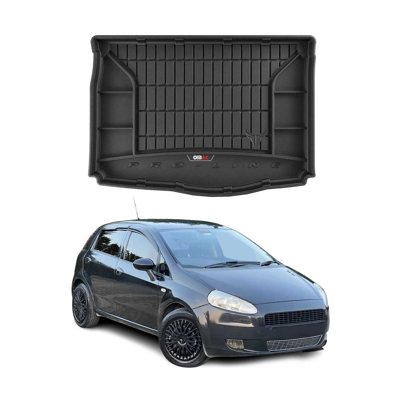 Vasca baule in gomma OMAC per Fiat Grande Punto 2006-2009 5 porte TPE Nero