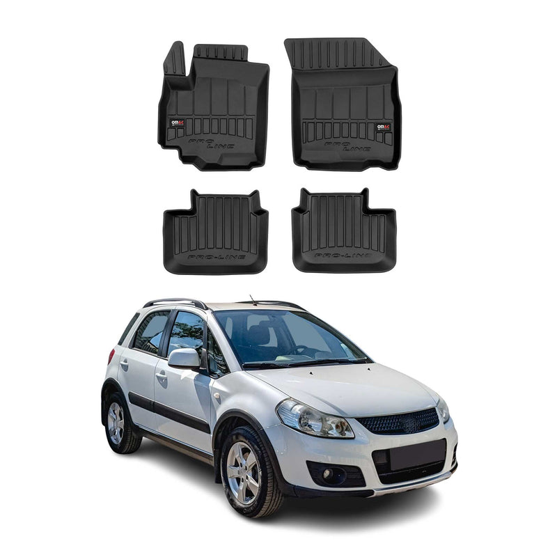 Tappetini Suzuki SX4 2006-2013 TPE Nero 4 pezzi