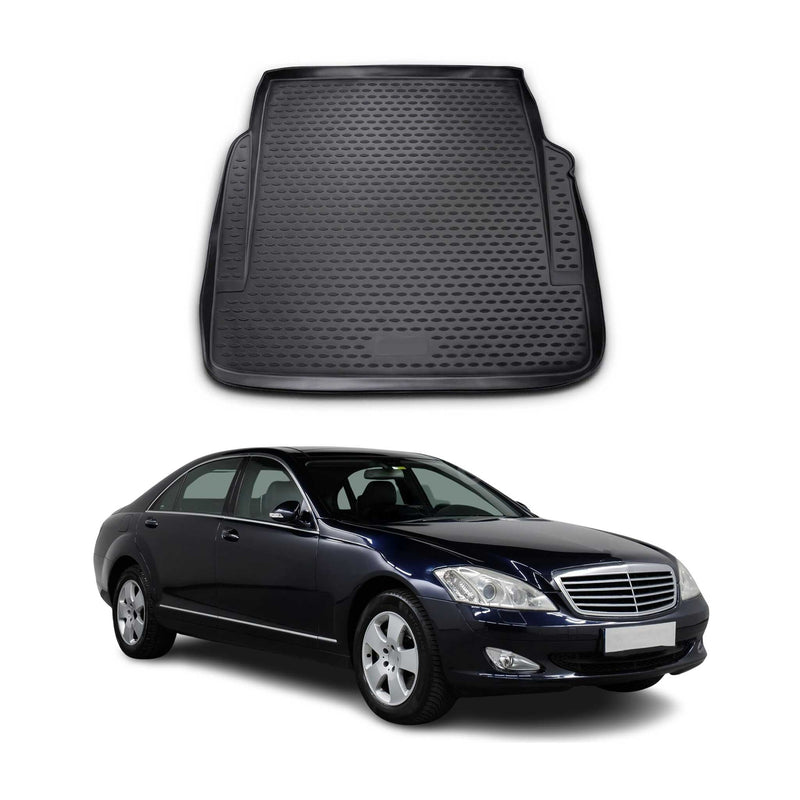 Tappetino per bagagliaio in gomma TPE per Mercedes Classe S W221 2005-2013